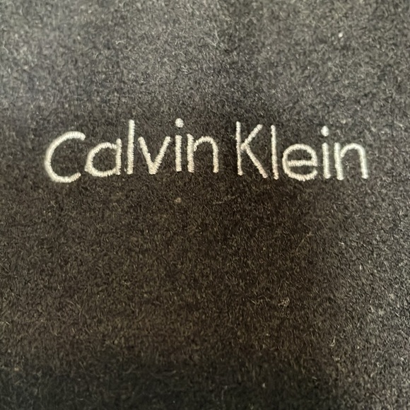 Women’s Calvin Klein Sz Small wool winter coat Removable hood zip & snap lined - Picture 3 of 11